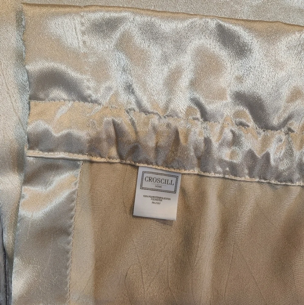 Croscill Satin Champagne Curtain Panels (Set Of 2)-40x82